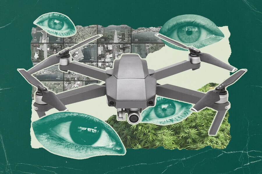 La surveillance par drone est-elle un problème pour la culture de cannabis en extérieur ?